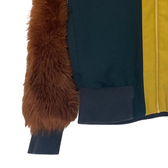 Sea New York Colorblock Faux Fur Track Jacket - Picture 4 of 11